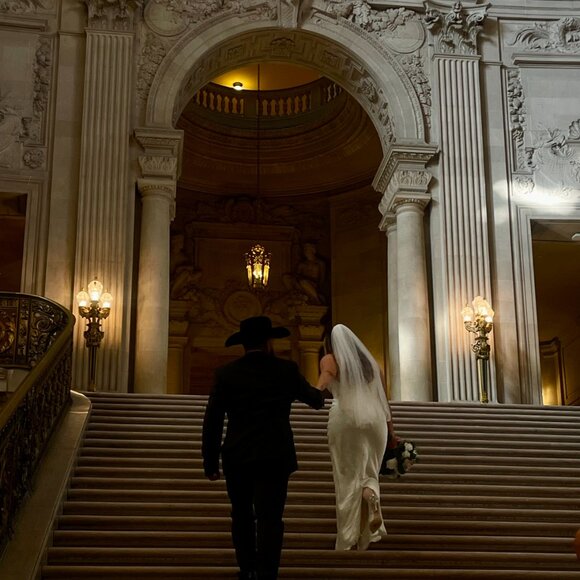 House of CB Charmaine Ivory Corset Maxi Bridal Dress - Picture 5 of 5